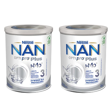 Набор Nestle NAN Optipro Plus 3 HMO, модифицированное молоко для детей старше 1 года, 2 х 800 г: цены и характеристики