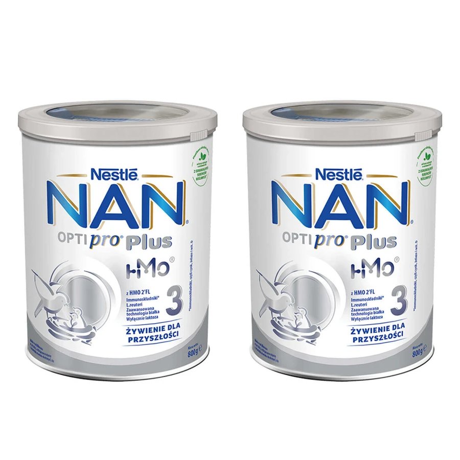 Набор Nestle NAN Optipro Plus 3 HMO, модифицированное молоко для детей старше 1 года, 2 х 800 г: цены и характеристики