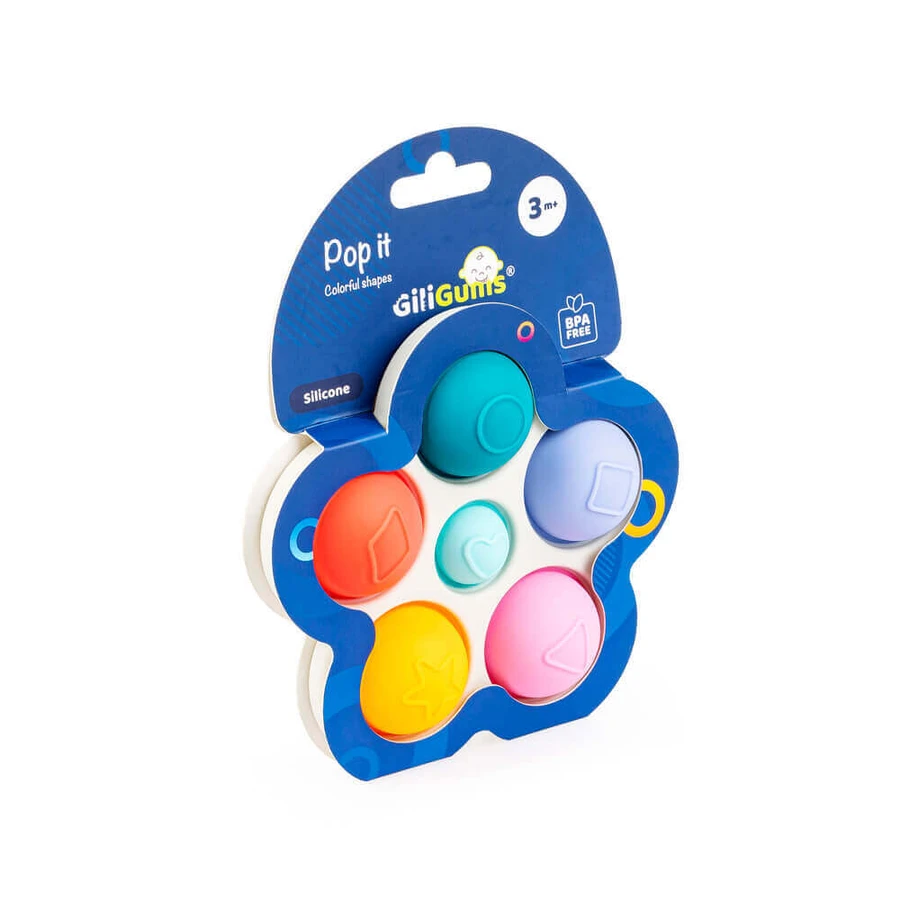 Dumel GiliGums, сенсорная игрушка, цветные фигуры Pop It, от 3 месяцев, 1 шт.: цены и характеристики