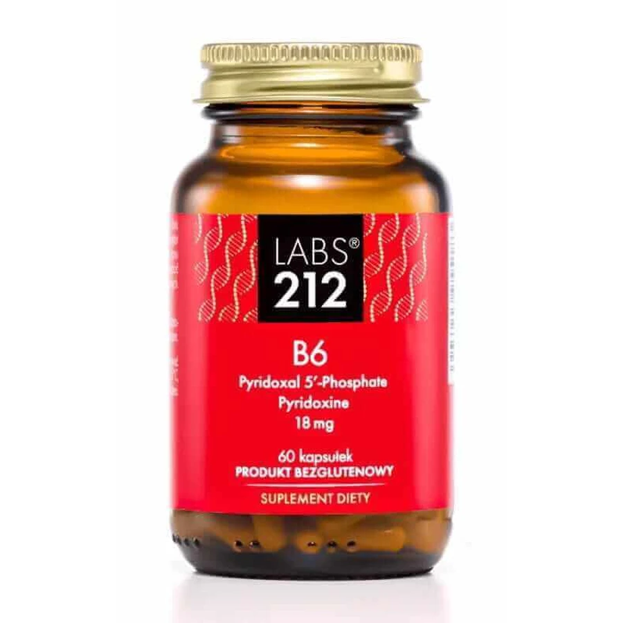 Labs212 Вітамін B6 (P-5-P + піридоксин) 60 капсул: ціни та характеристики