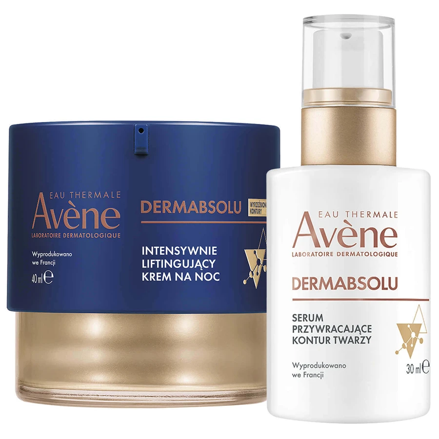 Набор Avene Dermabsolu, восстанавливающая сыворотка для контура лица, 30 мл + ночной крем для интенсивного лифтинга, 40 мл: цены и характеристики