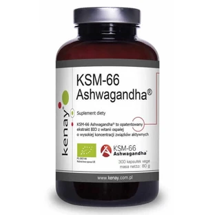 Органическая ашвагандха KSM-66 200 мг (300 капсул) Kenay