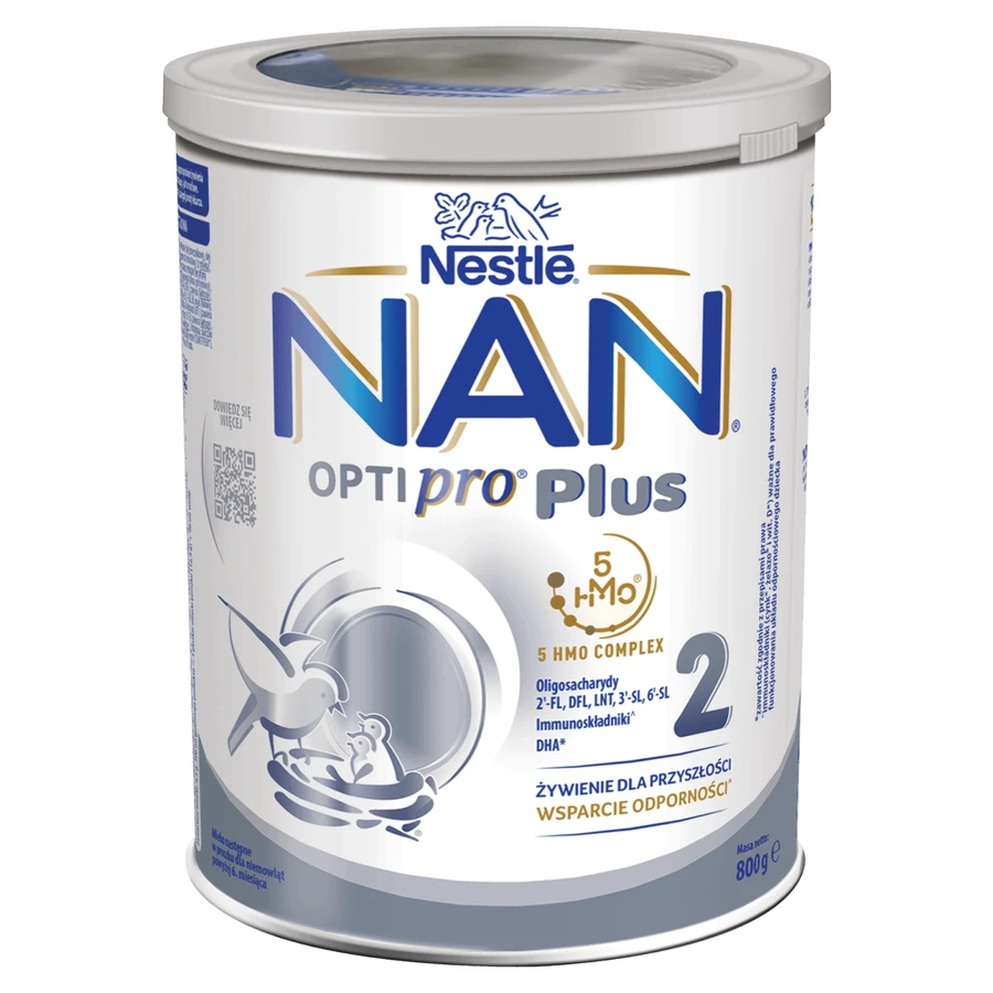 Набір Nestle NAN Optipro Plus 2 HMO, молочні суміші для дітей старше 6 місяців, 2 по 800 г: ціни та характеристики