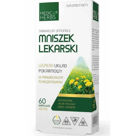 Одуванчик 625 мг, 60 капсул Medica Herbs: цены и характеристики