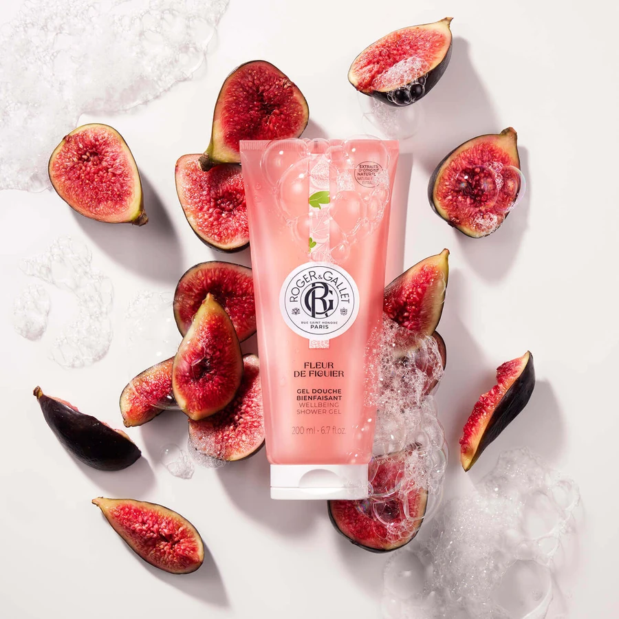Roger & Gallet Fleur de Figuier, гель для душу, 200 мл + безкоштовна сумка: ціни та характеристики