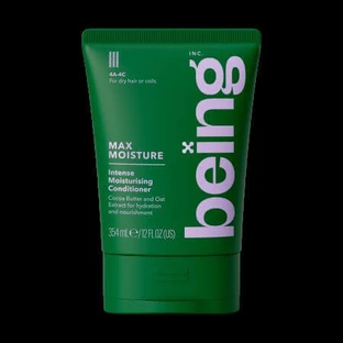 Зволожуючий кондиціонер для сухого або дуже кучерявого волосся, Max Moisture, 354 мл, Being