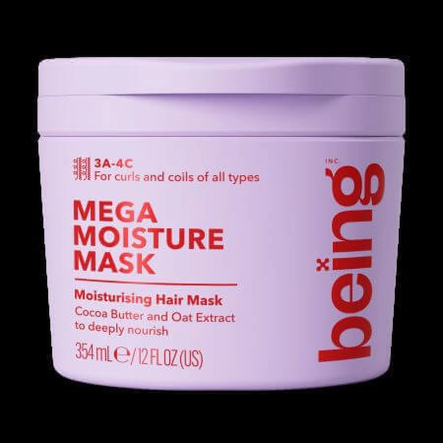 Увлажняющая маска для локонов и очень вьющихся волос, Mega Moisture, 354 мл, Being: цены и характеристики