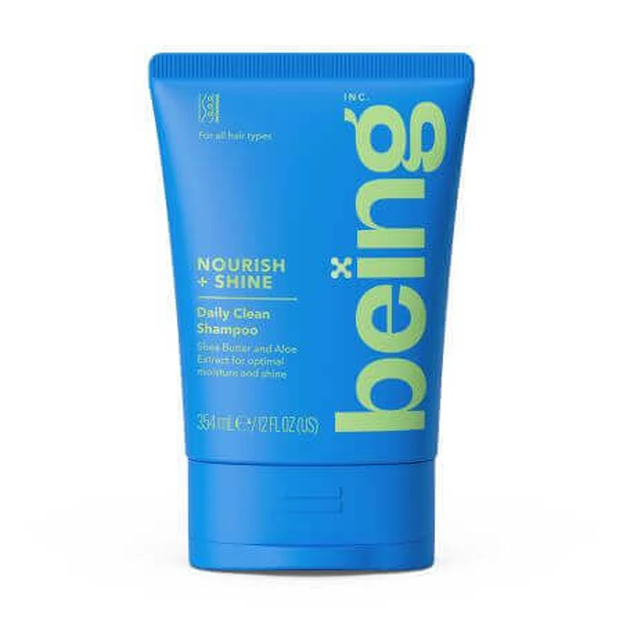 Увлажняющий шампунь для всех типов волос, Nourish + Shine, 354 мл, Being: цены и характеристики