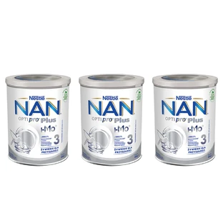 Nestle NAN Optipro Plus 3 HM-O, модифицированное молоко для детей старше 1 года, 3 x 800 г.