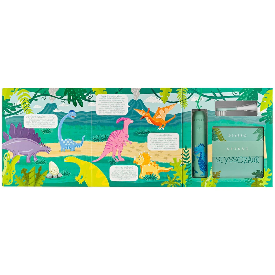 Seysso Kids Dinosaur Blue, звукова зубна щітка для дітей віком від 3 років: ціни та характеристики