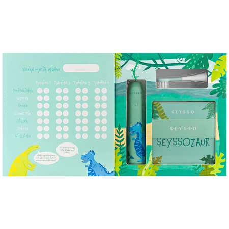 Seysso Kids Dinosaur Blue, звукова зубна щітка для дітей віком від 3 років: ціни та характеристики