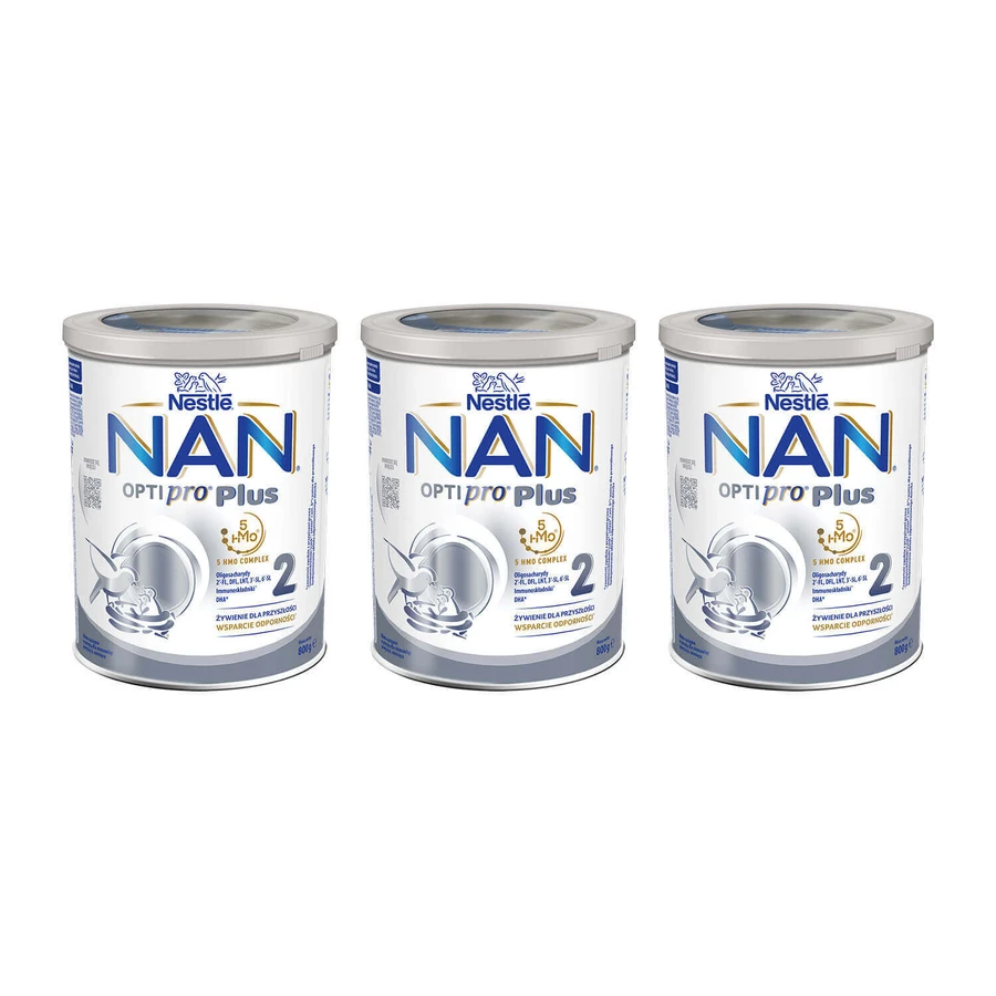 Nestle NAN Optipro Plus 2 HM-O, дополнительное молоко для детей старше 6 месяцев, 3 x 800 г.: цены и характеристики