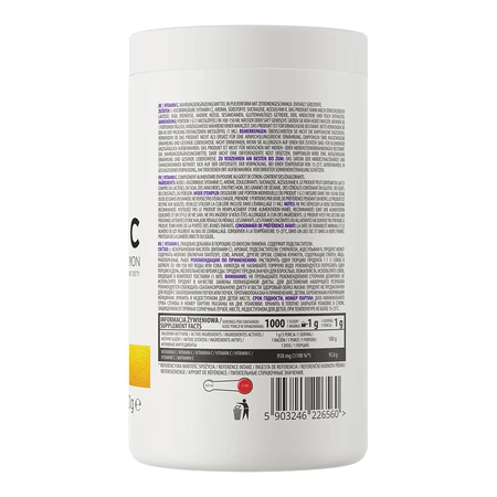 OstroVit Vitamin C, вітамін С, зі смаком лимона, 1000 г: ціни та характеристики