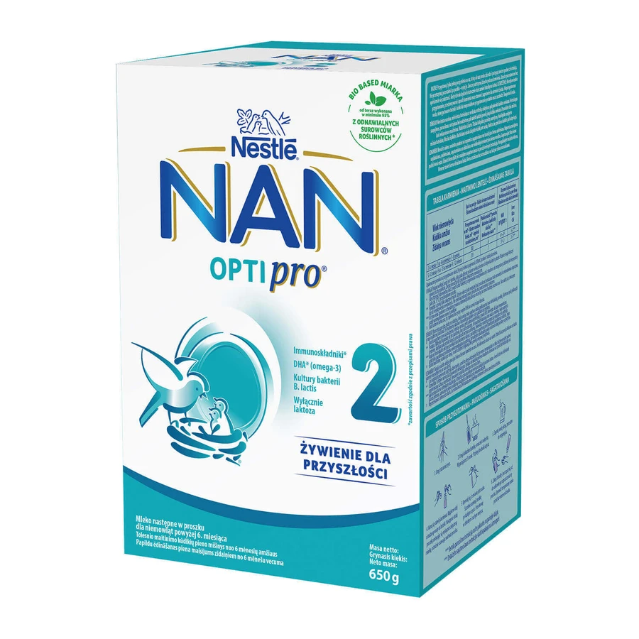 Nestle NAN Optipro 2, Молоко для дітей старше 6 місяців, 3 х 650 г: ціни та характеристики