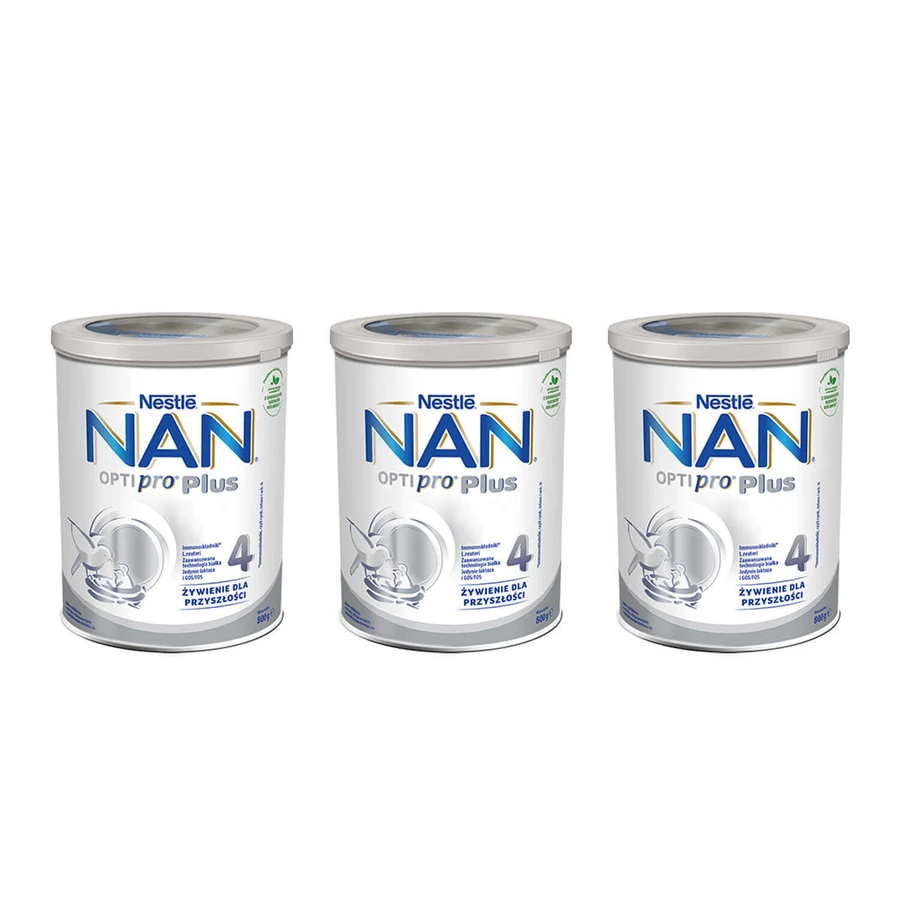 Nestle NAN Optipro Plus 4, модифицированное молоко для детей старше 2 лет, 3 х 800 г: цены и характеристики