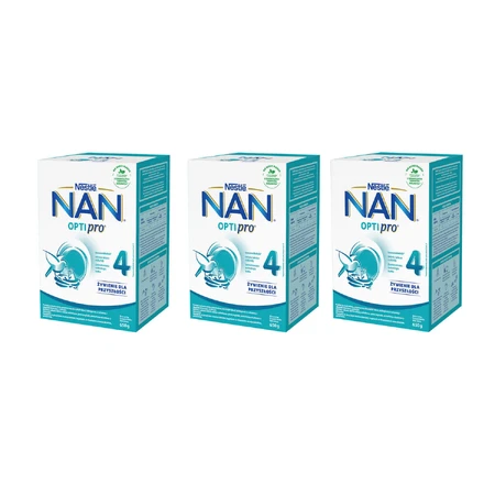 Набір Nestle NAN Optipro 4, Юніор, модифіковане молоко для дітей від 2 років, 3 х 650 г: ціни та характеристики