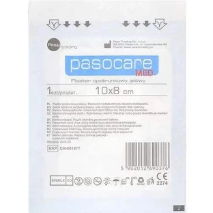 Пластир перев'язувальний стерильний Pasocare Med 10смх8см, 1шт.