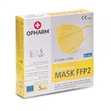 Захисна маска OPHARM FFP2 жовта, 5шт