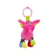 CANPOL BABIES Плюшевая погремушка crazy animals розовый слон 2/284