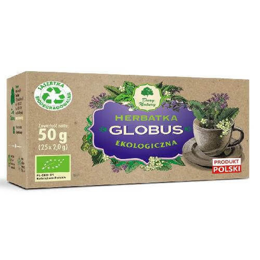 Чай DARY NATURY GLOBUS, 25 x 2,0 г: ціни та характеристики