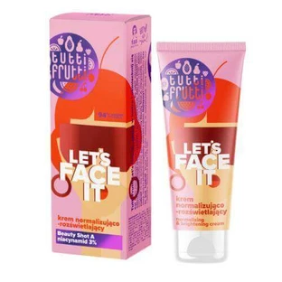 FARMONA TUTTI FRUTTI Let's Face It Нормализующий и осветляющий крем с ниацинамидом 3% + Beauty Shot A, 50 мл