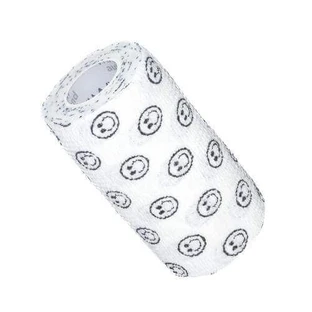VITAMMY Autoband Эластичный когезивный бинт 10 см х 450 см Белые смайлики
