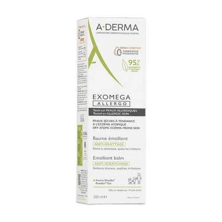 A-DERMA Екзомега лосьйон проти алергії, 200 мл: ціни та характеристики