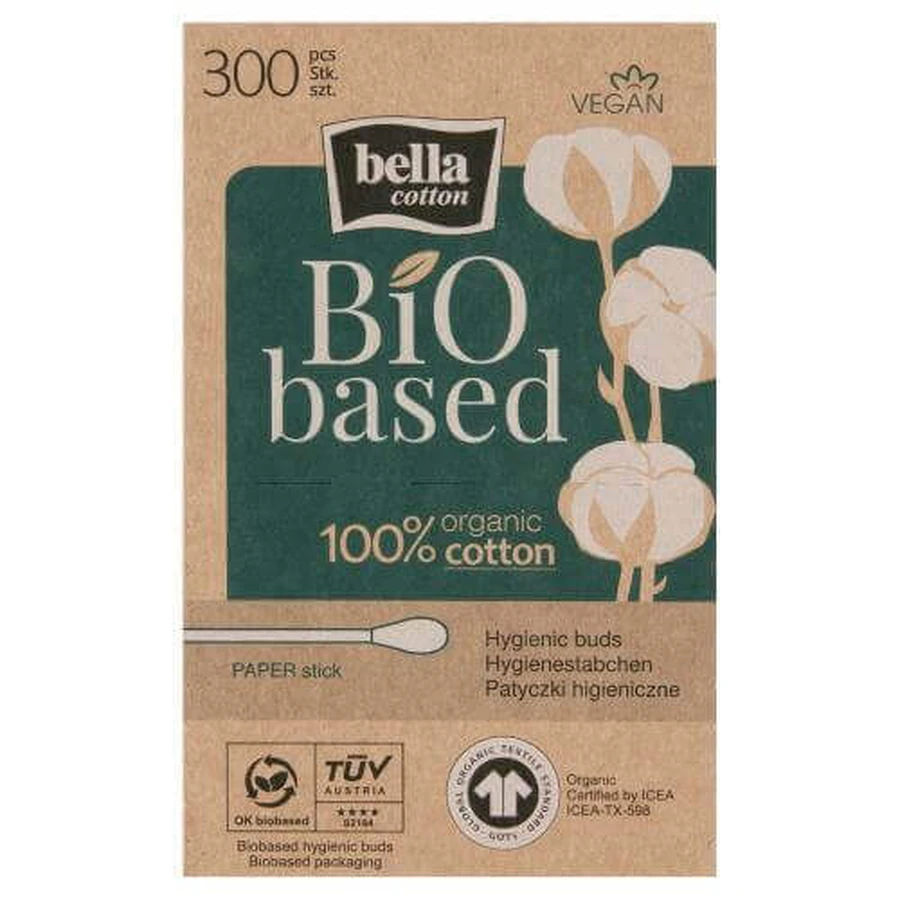 Гігієнічні паперові палички BELLA COTTON, 300шт: ціни та характеристики