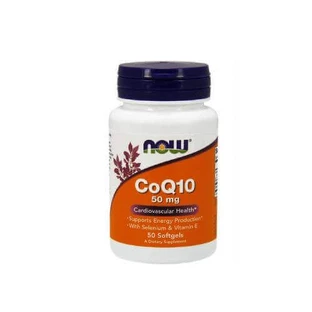 NOW Foods CoQ10 50 мг с селеном и витамином Е, 50 капс
