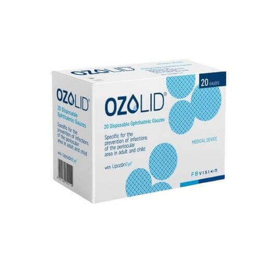 Озолід з Ліпозоном Одноразові офтальмологічні компреси LipozonEye, 20 шт.: ціни та характеристики