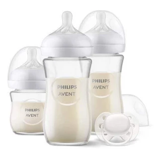 Philips Avent Natural Response Набор стеклянных бутылочек для кормления младенцев + соска SCD878/11