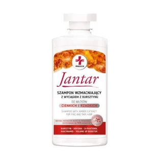 JANTAR MEDICA Зміцнюючий шампунь для тонкого і ослабленого волосся з екстрактом бурштину, 330 мл