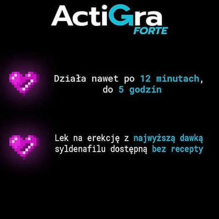 Актигра Форте 50 мг, 2 таблетки: цены и характеристики