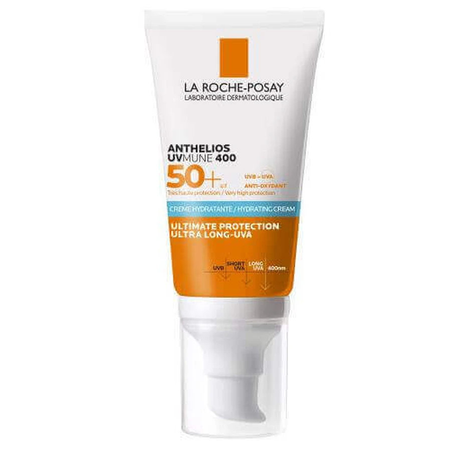 LA ROCHE-POSAY ANTHELIOS Зволожуючий крем SPF 50+, 50 мл: ціни та характеристики