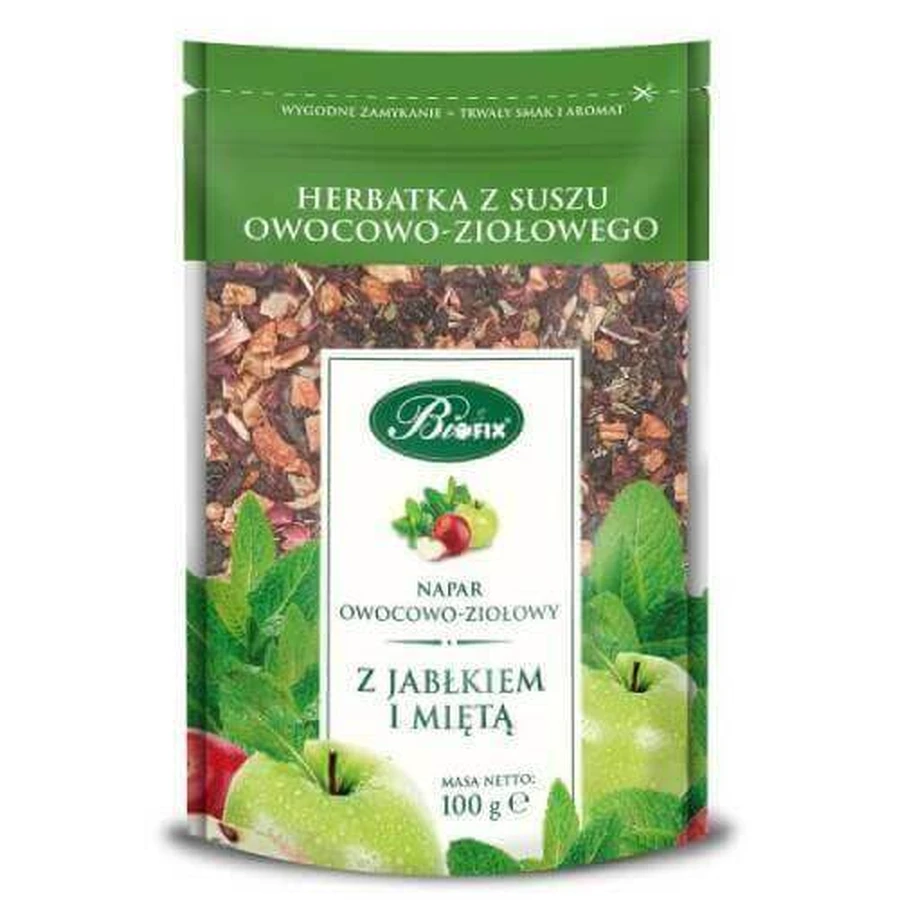 BiFix Фруктово-травяной настой с яблоком и мятой, 100 г: цены и характеристики