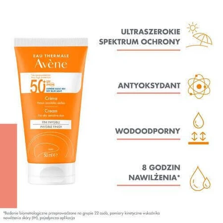 AVENE Екстрависокий сонцезахисний крем SPF50+, 50 мл: ціни та характеристики