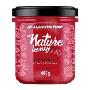 ALLNUTRITION Натуральний мед вершковий з малиною, 400г