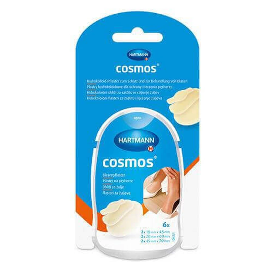 Блистерный пластырь Cosmos 3 размера, 6шт: цены и характеристики