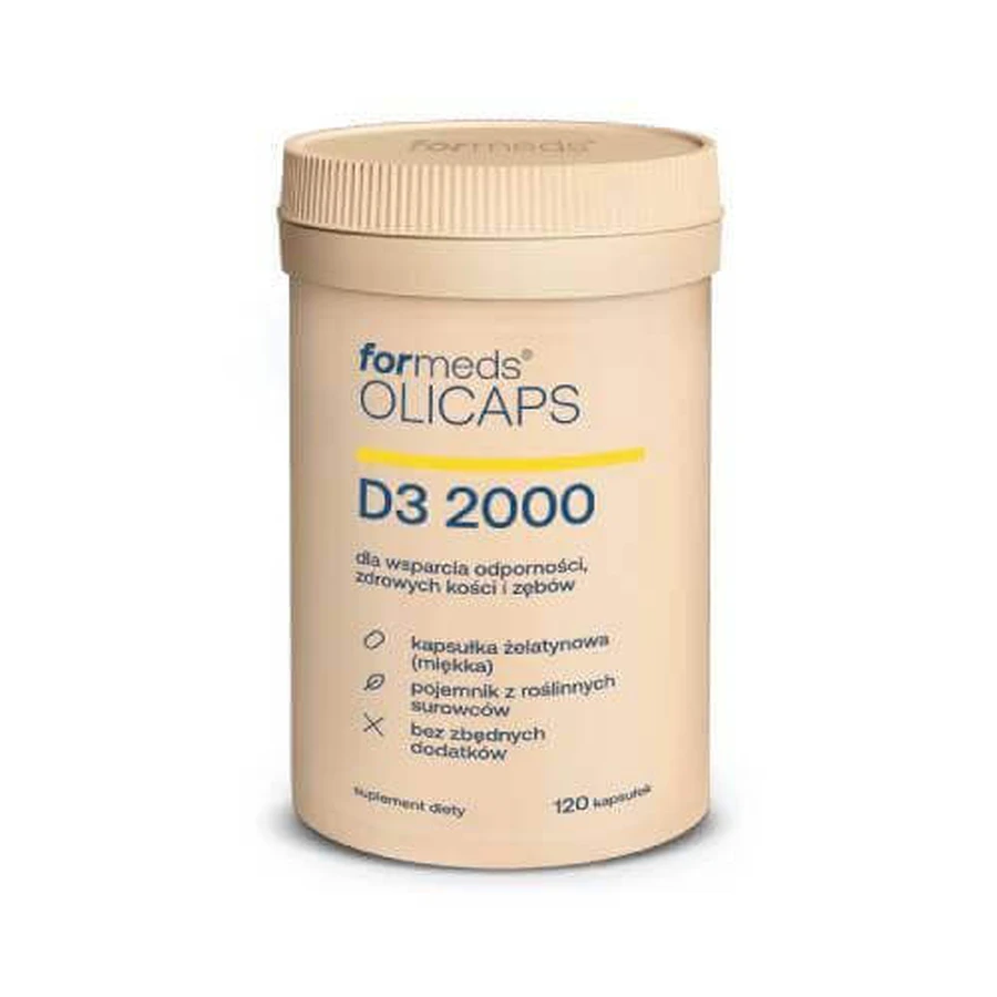 FORMEDS Olicaps D3 2000, 120 капс: цены и характеристики