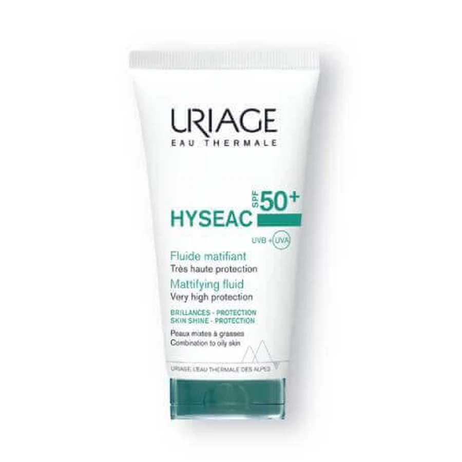 Uriage Hyseac Солнцезащитный матирующий флюид SPF 50+, 50 мл: цены и характеристики