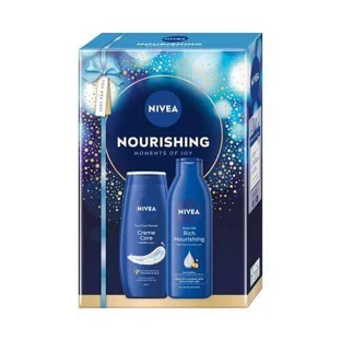 Набір живильної косметики Nivea Живильний гель для душу, 250 мл + Живильне молочко для тіла, 250 мл