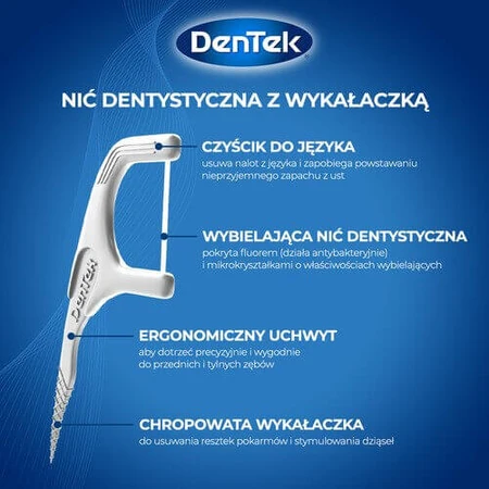 Зубная нить DENTEK Зубочистки Fresh&White, 36 шт.: цены и характеристики