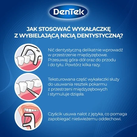 Зубная нить DENTEK Зубочистки Fresh&White, 36 шт.: цены и характеристики