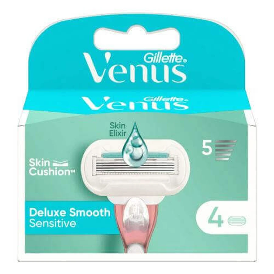 Gillette Venus Deluxe Smooth Sensitive Сменные бритвенные картриджи, 4 шт.: цены и характеристики