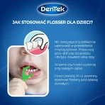 Зубні нитки DENTEK Kids Зубні зубочистки Fyn Flossers, 40шт: ціни та характеристики