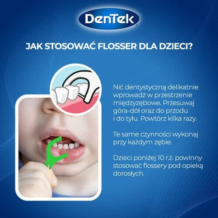 Зубні нитки DENTEK Kids Зубні зубочистки Fyn Flossers, 40шт: ціни та характеристики