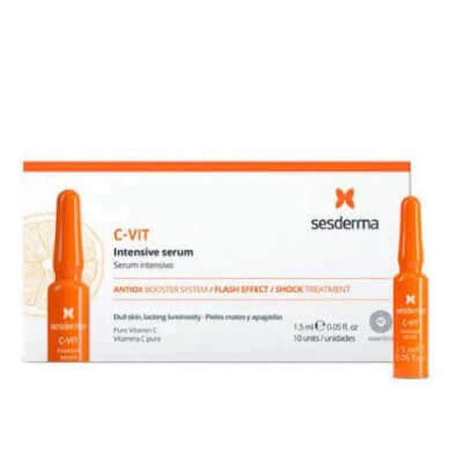 SESDERMA C-VIT Інтенсивна сироватка 12% ампули, 10х1,5 мл: ціни та характеристики