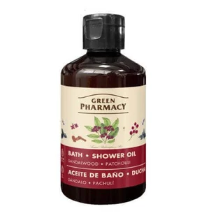 GREEN PHARMACY Масло для ванны и душа, сандаловое дерево и пачули, 250 мл