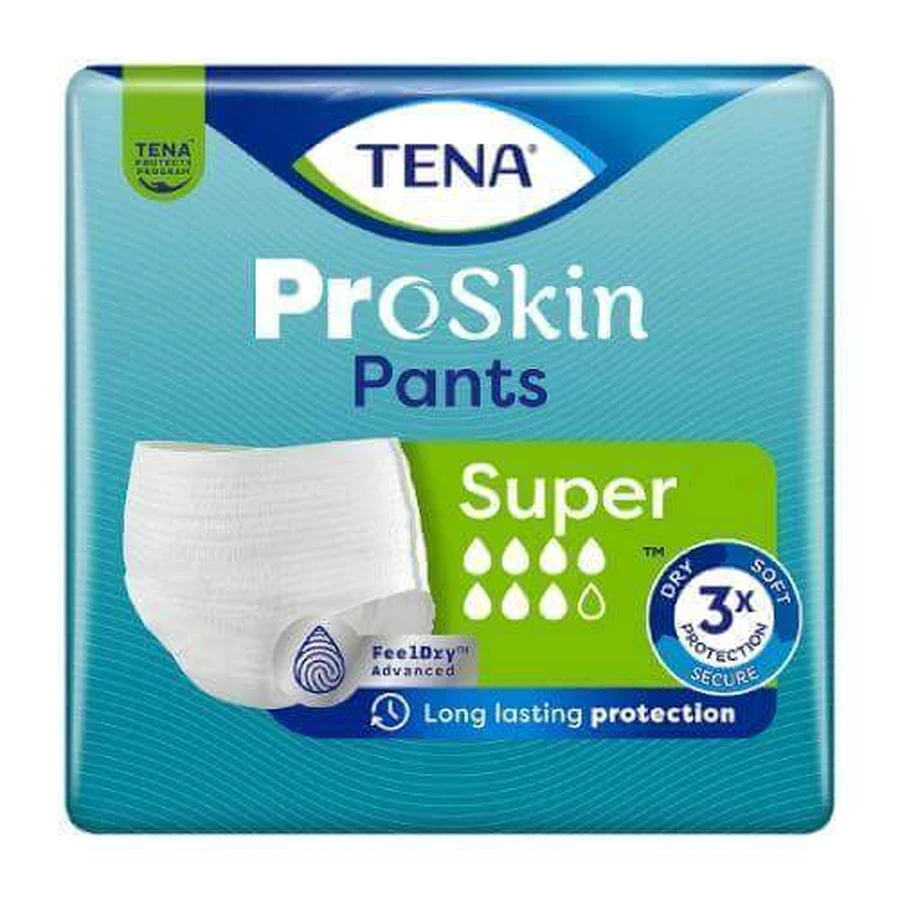 TENA PANTS ProSkin Super поглинаючі труси L, 12 шт.: ціни та характеристики