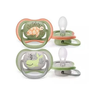 AVENT Ultra Air ортодонтическая соска 6-18м кит/черепаха SCF085/60, 2шт